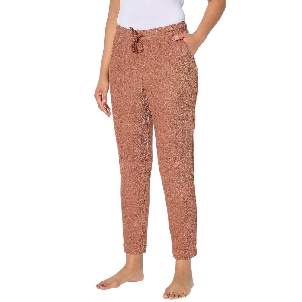 Modern Soul Women's Comfort Soul Terry Lounge Pant with Pockets Coffee - Regular